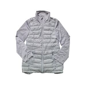 BCBGeneration Puffer Jacket Women S Gray Lightweight Quilted